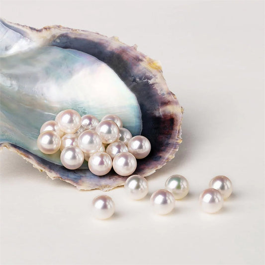 【Sea Water Lover】 Japanese Akaya(1 Sea Water Pure White Round Shape Pearl) -TikTok Live